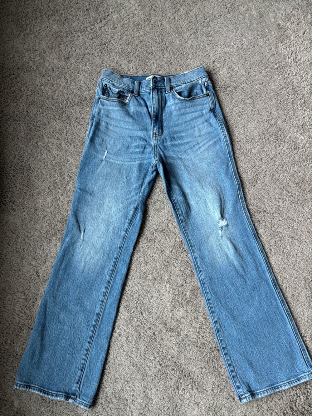 DAZE Classic Women's Light Blue Straight-Leg Jeans 27 inch inseam